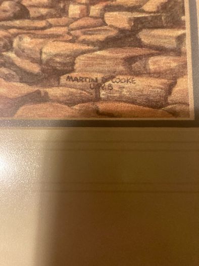 Martin Cooke Northern Ireland Artist watercolour free postage