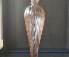 Candlestick Venezian Glass Candle Holder Pink