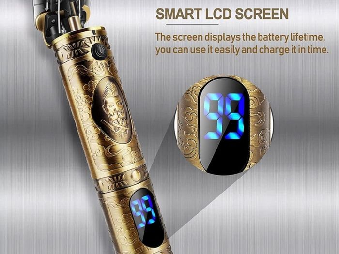 Hair Clippers Men Professional Beard Trimmer,Cordless Electric Self Hair Clippers with LCD Screen,Precision Outliner Trimmer-Smooth Clipping,Sharp Shavers-Rechargeable Battery,Gifts for Men (FREE POSTAGE)