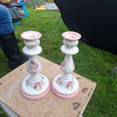 Duo ceramic candles holder postage possible