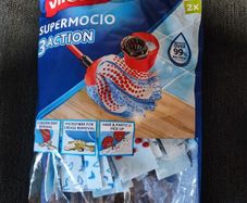 Vileda Supermocio 3 Action Replacement Head Mop Refill Pack