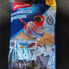 Vileda Supermocio 3 Action Replacement Head Mop Refill Pack