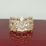 Silver Harry Ivens Morganite & Zircon Cluster Ring Image 10