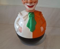 Vintage Roly Poly Wobble Clown from West Germany