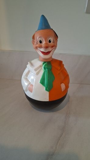 Vintage Roly Poly Wobble Clown from West Germany