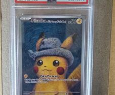 Pikachu With Grey Felt Hat 085 PSA 9 Pokemon X Van Gogh Pokemon Card