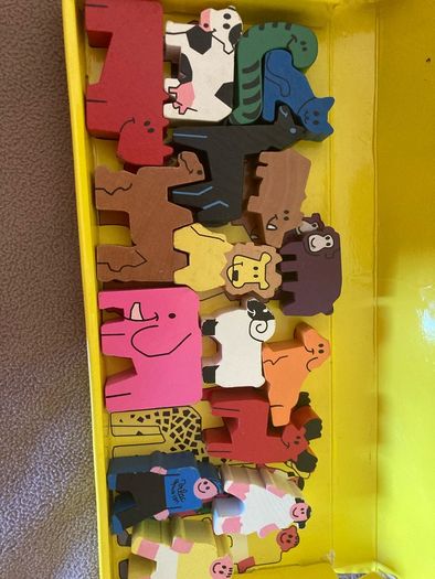 Wooden Zoo Animals .