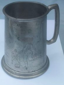 1872-1979 FA Cup Oxford Utd Memorial Pewter tankard