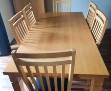 Dining table with 6 chairs