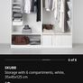 IKEK SKUBB  Storage with 6 compartments Image 5