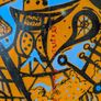 6'2" Single Fin Surfboard - Custom Art + Fin & Bag Image 8