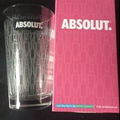 absolut vodka drink glass
