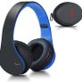 MULTIPLE COLOURS AVAILABLE Wireless Bluetooth Headphones Over Ear, Hi-Fi Stereo Headset with Deep Bass, Foldable and Lightweight, Wired and Wireless Modes Built in Mic for Cell Phones Image 6