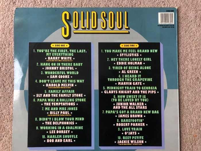 Solid Soul Telstar 1987 Vinyl Marvin Gaye James Brown etc