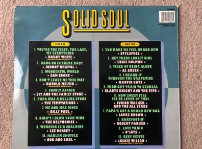 Solid Soul Telstar 1987 Vinyl Marvin Gaye James Brown etc