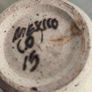 Collection of 4 vintage decorative ceramic pottery vases ,Fuchsia Design bud vase handcrafted ceramic item signed by the artist "Moses" from Cyprus 18.00 e. Wedgwood collection wild strawberry bud vase12.00 E. Vase blue 11 cm blue design Modra majolica sp Image 6
