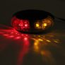 Clear Amber Yellow Red Truck Van Trailer Side Marker Clearance Light Oval Chrome 4 LED 12v 24v Image 6