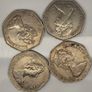 GB 1973 1979 1969 1984 50p Coin Lot Image 2