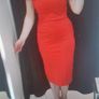 Off shoulder orange Zara Dress Image 6