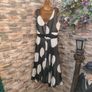 Black white polkadot Occasion dress size 12 100% Silk Postage included Image 10