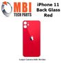 iPhone 11 Back Glass Replacement Rear Battery Cover with Adhesive Red Image 3