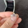 Vintage Purple Cubic Zirconia Sterling Silver Irish Claddagh Solitaire Ring Image 2