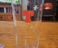 Vintage Tennents Lager pint glass
