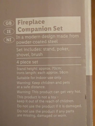 Livarno Fireplace Companion Set