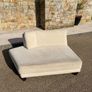 Cream chaise lounger Image 3