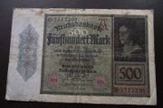 Germany. Reichsbanknote. 500 Mark (27.3.1922)