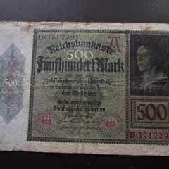 Germany. Reichsbanknote. 500 Mark (27.3.1922)