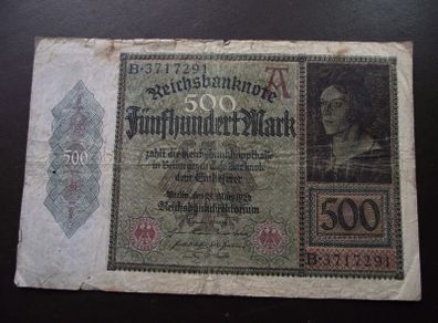 Germany. Reichsbanknote. 500 Mark (27.3.1922)