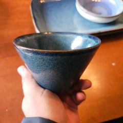 Blue Stoneware Serving Bowl