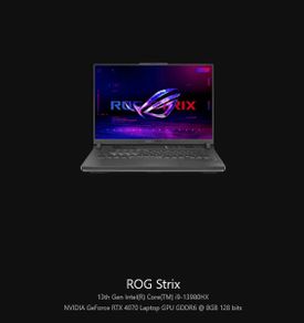 Asus Rog Strix G16 - I9 13th Gen, Rtx 4070, 32gb Ram, 240hz Qhd+