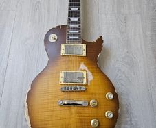 Worn Burst finish LP Style Electric Guitar Chrome Hardware 2H Pickups