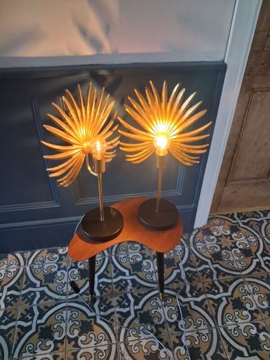 Stunning pair of accent  table lamps