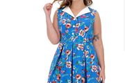 Joe Browns 1950s style swing dress size 20 postage included