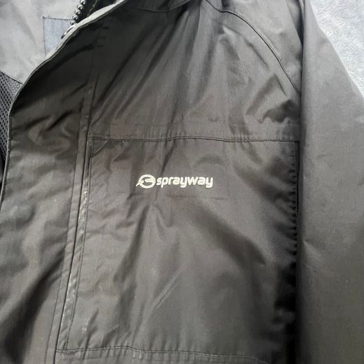 Sprayway Sidewinder Black Outdoor Jacket Water Resistant Hiking - Size L