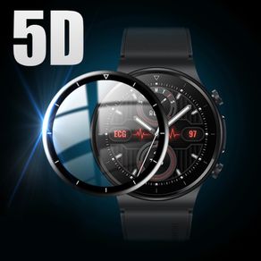 5D Soft Glass Protective Film For Huawei GT 2 Pro ECG Full Curved Cover Screen Protector for Huawei Watch Accessories