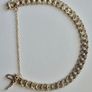 9ct gold diamond bracelet. Image 6