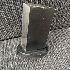 Silver/black kitchen knife block