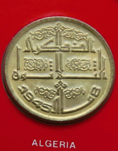 Algeria 1975 Coin Stamp cover BUNC Setif Massacre 1945
