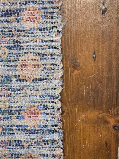 Art Carpet Kilim Collection Blue Floral Rug 135 x 68cm