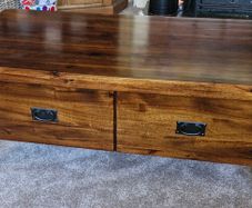 Solid wood coffee table 120x60x46cm