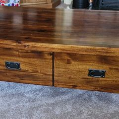 Solid wood coffee table 120x60x46cm