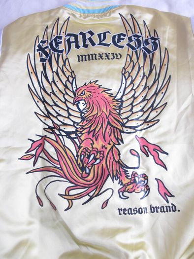 Reason Brand Fearless Mens Colourful Bomber Jacket