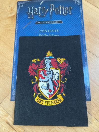 Harry Potter Christmas stocking Gryffindor and felt book cover