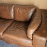 leather two seater sofa Image 2