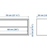 Pair of Ikea Eket Drawers Bedside Lockers Image 2