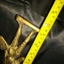 Vintage Full Brass Knight in Full Armor, holding a Poleaxe or Halberd in one hand and a Shield bearing a cross emblem in the other, Postage Available or Collection, Image 6